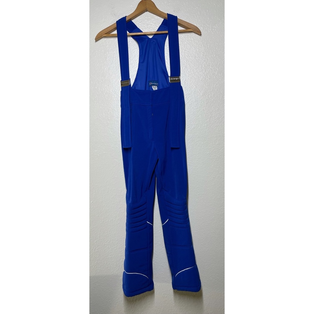 Vintage Obermeyer Wool Blend Royal Blue Ski Overall Pants